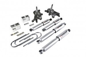 BELLTECH LOWERING KITS  1998-2000 Nissan Frontier (all except: crew cab) 2" F/3" R drop W/ Street Performance Shocks