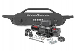 Front Bumper | High Clearance | 12000-Lb Pro Series Winch | Synthetic Rope Toyota Tacoma 4WD (16-22)